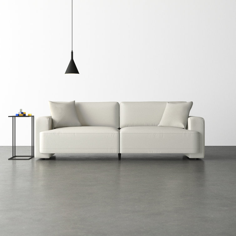 Ives 90 Upholstered Deep Sofa Fabric Elite Dove Performance